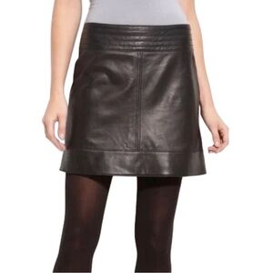 Nordstrom Trouvé Leather Mini Skirt